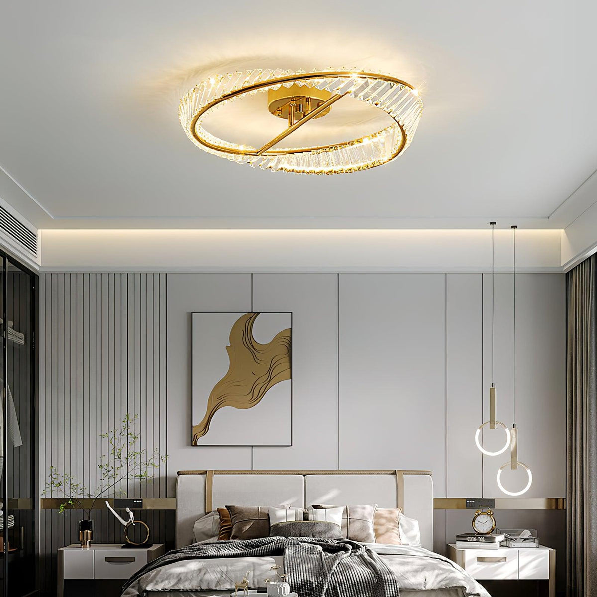 Crystal Ring LED Ceiling Light, alternative view 2