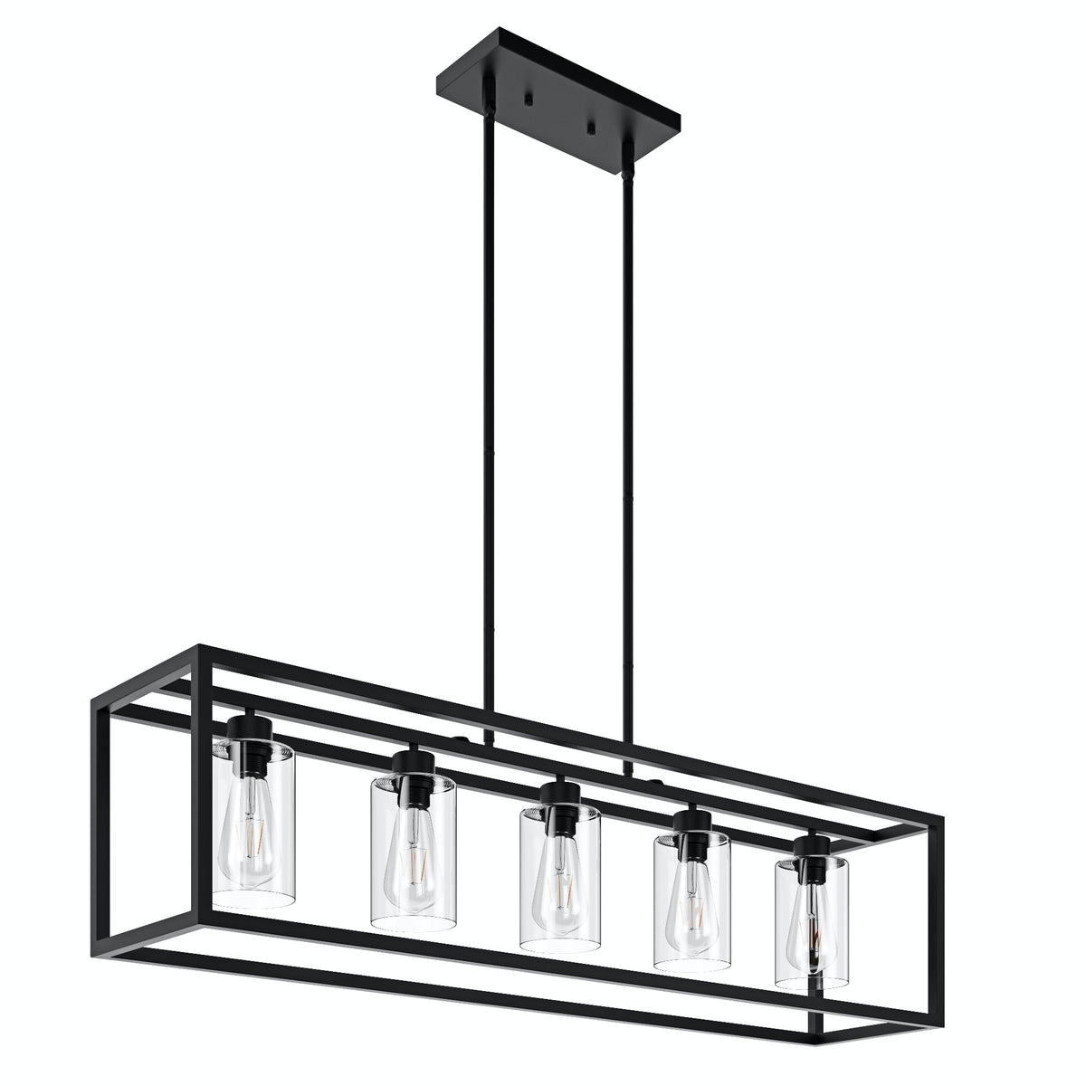 5-Lights Industrial Linear Kitchen Island Lights – Everden Living