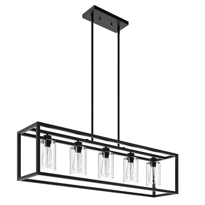 5-Lights Industrial Linear Kitchen Island Lights – Everden Living