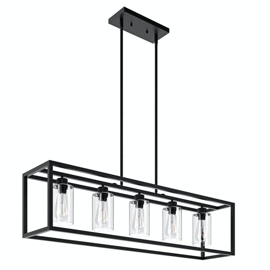 5-Lights Industrial Linear Kitchen Island Lights – Everden Living