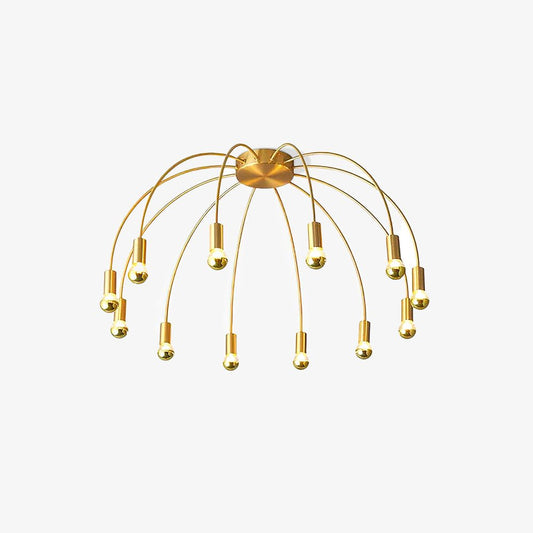 Firework Glass and Brass Ceiling Light by Everden Living