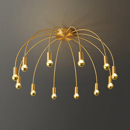 Firework Glass and Brass Ceiling Light, alternative view 10