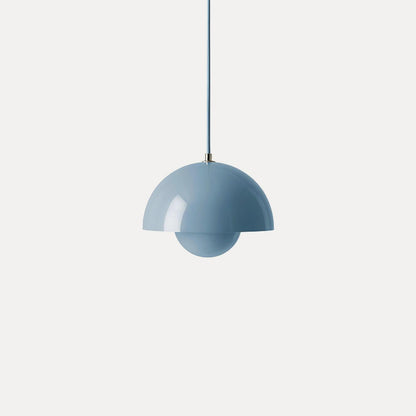 Dome Shade Pendant Light With Floating Globe Diffuser