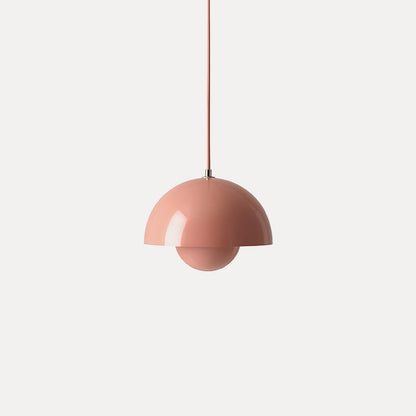 Dome Shade Pendant Light With Floating Globe Diffuser