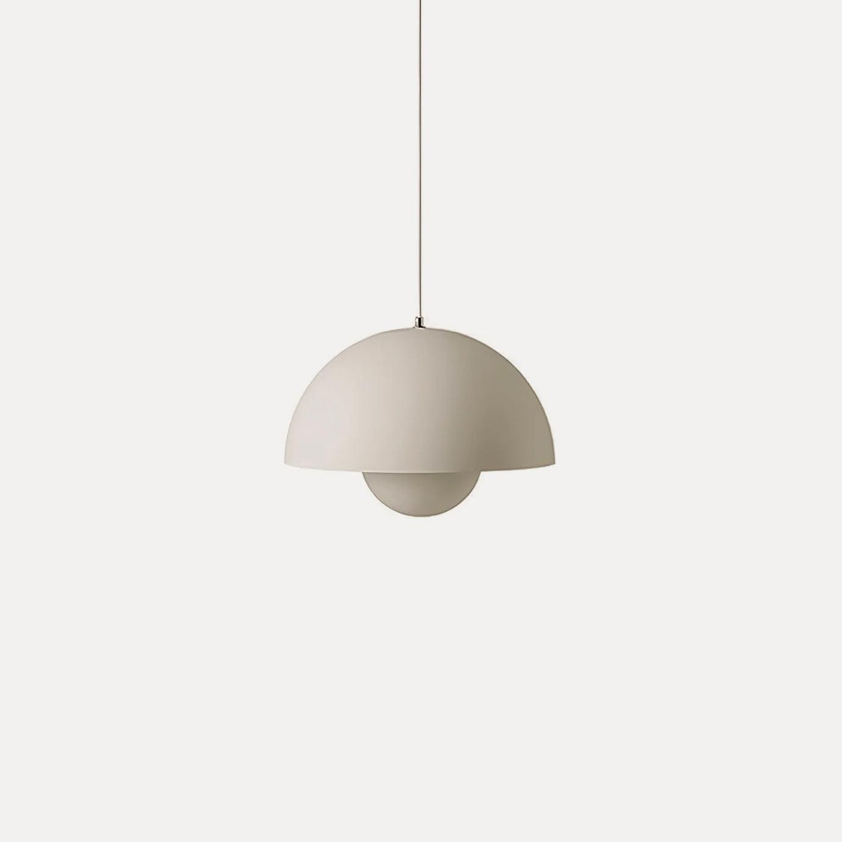 Dome Shade Pendant Light With Floating Globe Diffuser