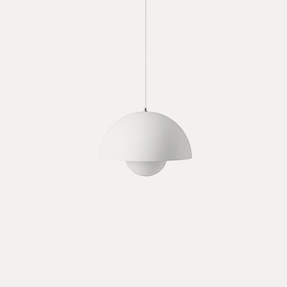 Dome Shade Pendant Light With Floating Globe Diffuser