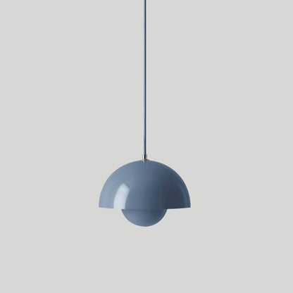 Dome Shade Pendant Light With Floating Globe Diffuser