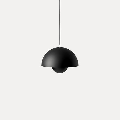 Dome Shade Pendant Light With Floating Globe Diffuser