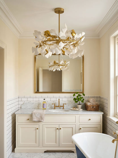 Ginkgo Rotating Ceramic Flush Ceiling Light, alternative view 3