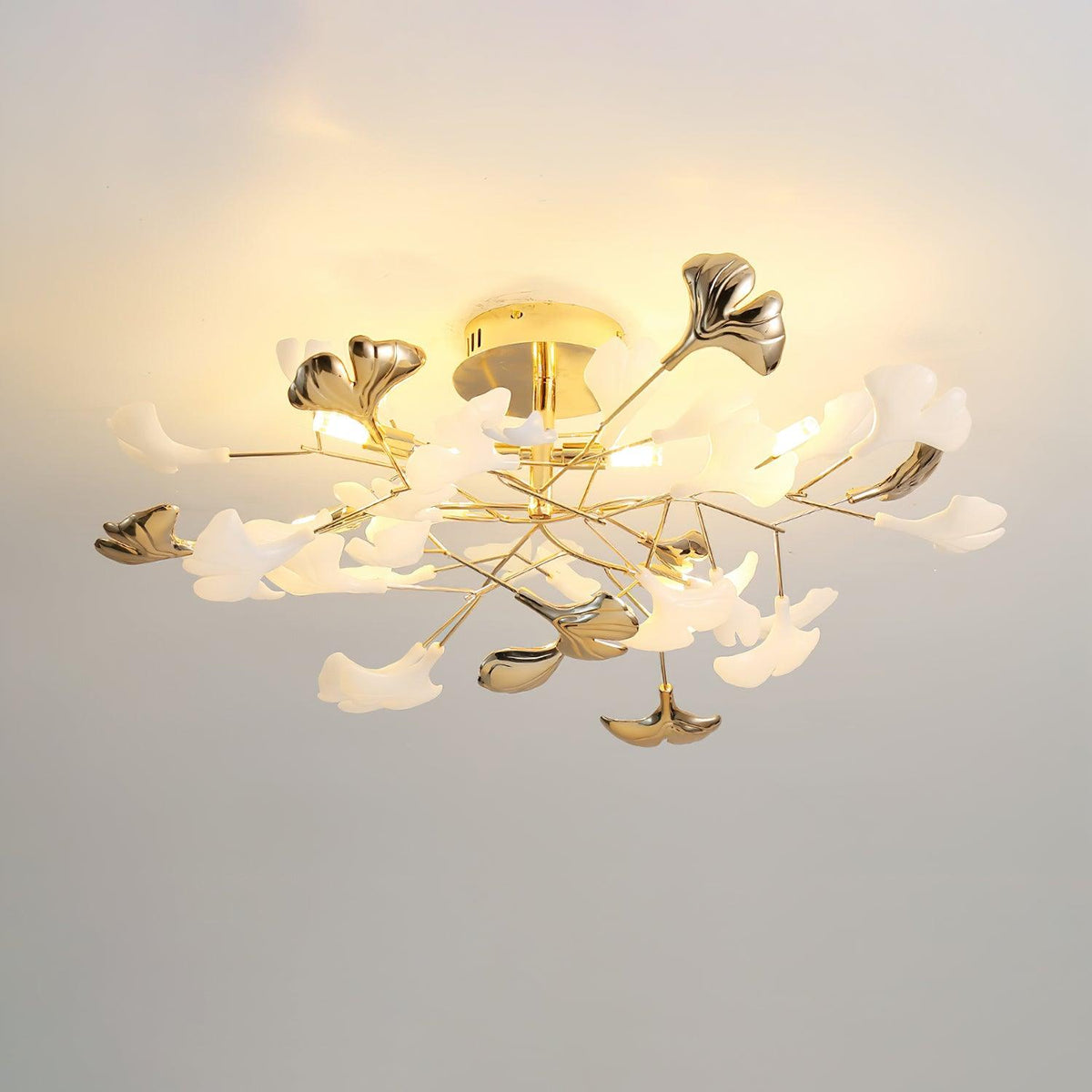 Ginkgo Rotating Ceramic Flush Ceiling Light, alternative view 15