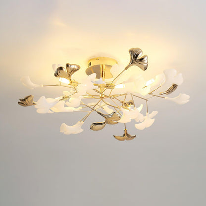 Ginkgo Rotating Ceramic Flush Ceiling Light, alternative view 15