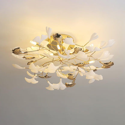 Ginkgo Rotating Ceramic Flush Ceiling Light, alternative view 18