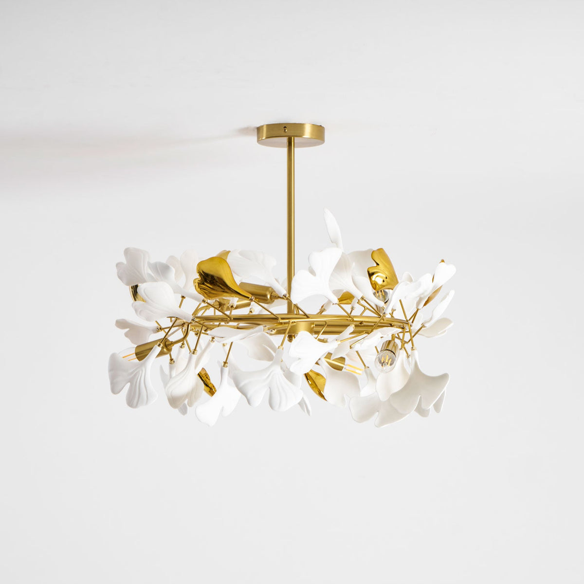 Ginkgo Rotating Ceramic Flush Ceiling Light, alternative view 9