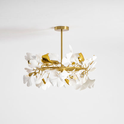 Ginkgo Rotating Ceramic Flush Ceiling Light, alternative view 9