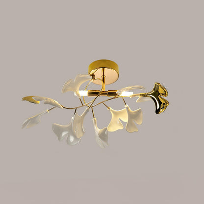 Ginkgo Leaf Ceramic Ceiling Light, alternative view 9