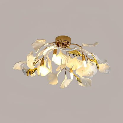 Ginkgo Leaf Ceramic Ceiling Light, alternative view 15