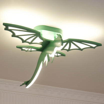 Green Dinosaur Children's Ceiling Light, alternative view 4