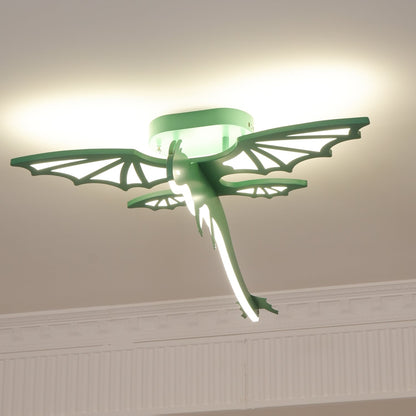 Green Dinosaur Children's Ceiling Light, alternative view 5