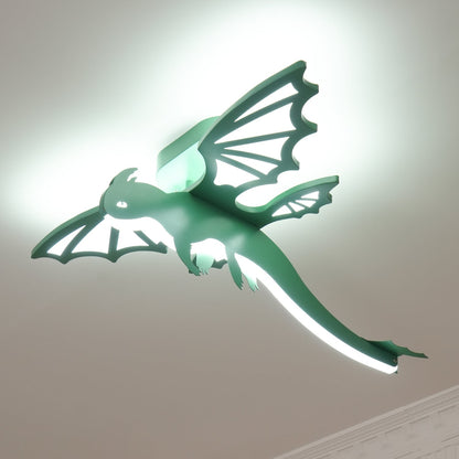 Green Dinosaur Children's Ceiling Light, alternative view 10