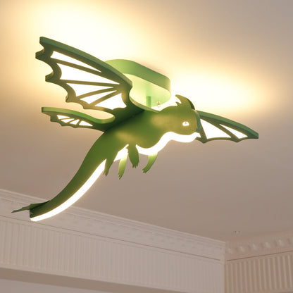 Green Dinosaur Children's Ceiling Light, alternative view 7