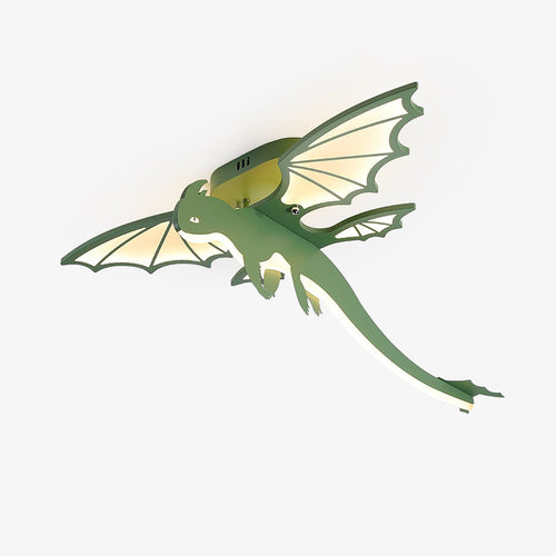 Green Dinosaur Children's Ceiling Light by Everden Living