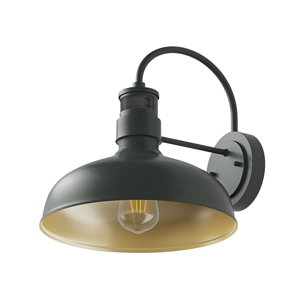 1-Light Metal Dome Shade Wall Sconces Outdoor Lights – Everden Living