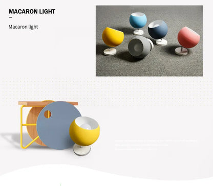 Macaron Globe Semi-Flush Ceiling Light
