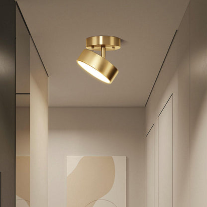 Adjustable Rotating Brass Ceiling Light, alternative view 6