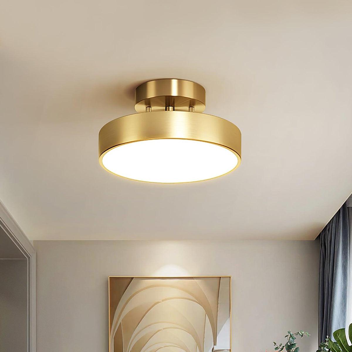 Adjustable Rotating Brass Ceiling Light, alternative view 8