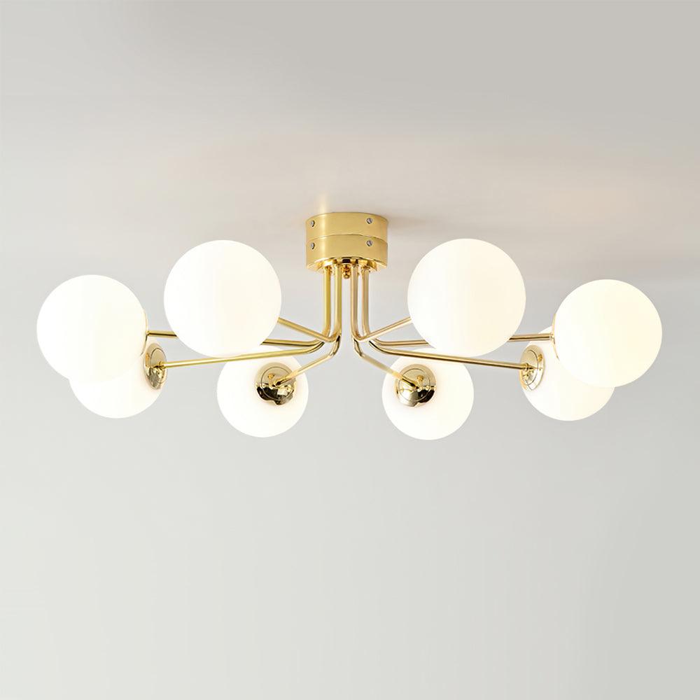 Mid-Century Opal Glass Ceiling Light, alternative view 2