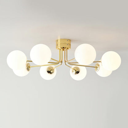 Mid-Century Opal Glass Ceiling Light, alternative view 2