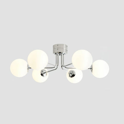 Mid-Century Opal Glass Ceiling Light, alternative view 5
