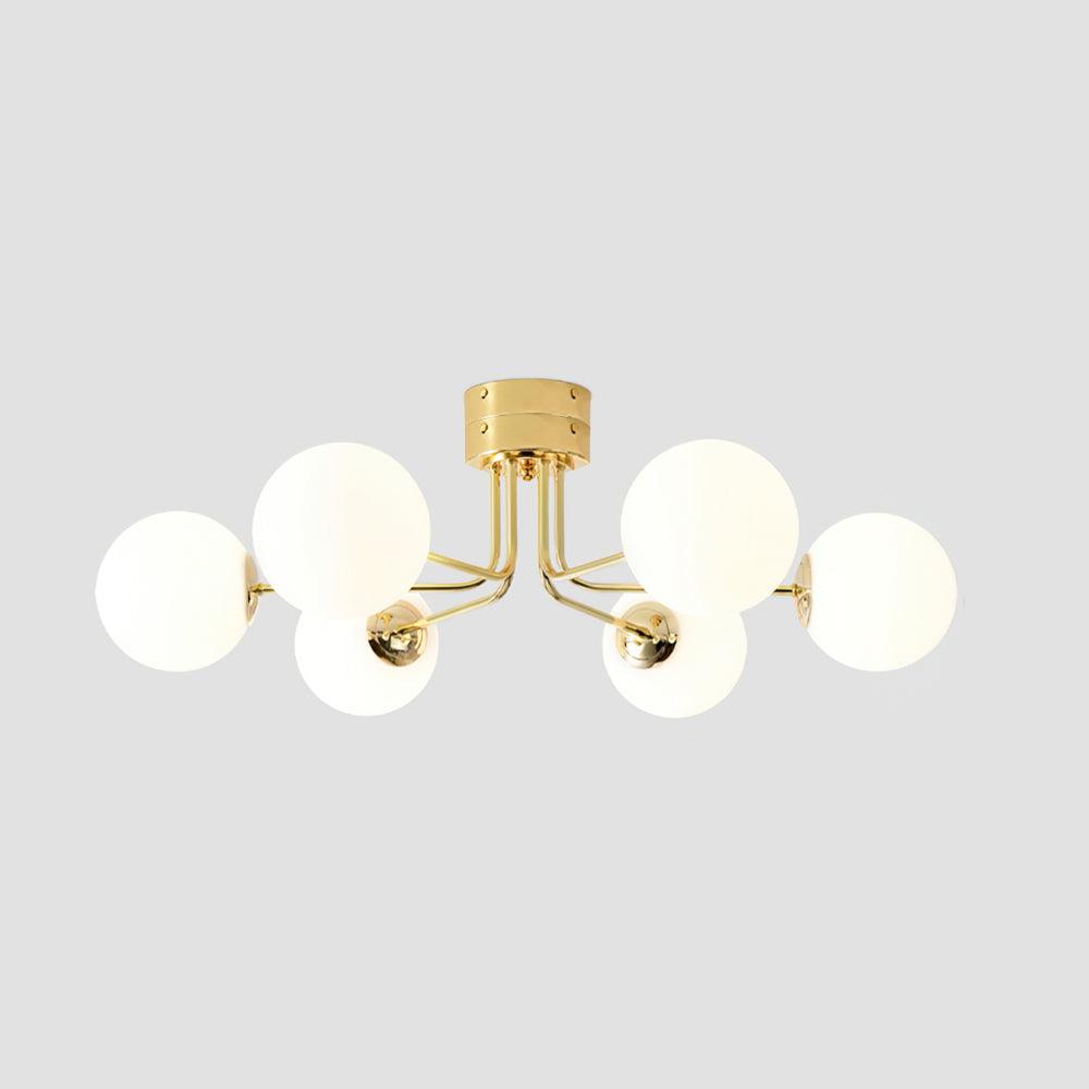 Mid-Century Opal Glass Ceiling Light, alternative view 7