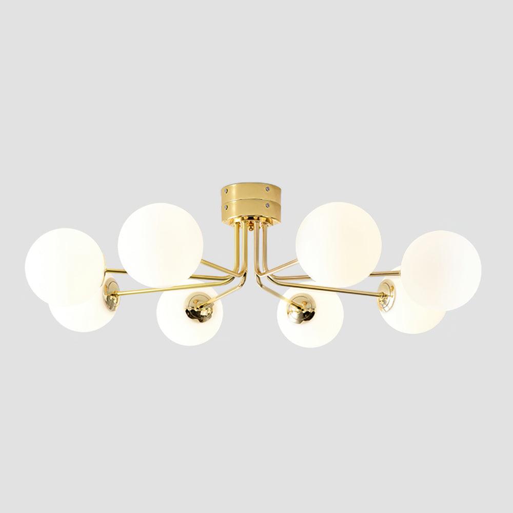 Mid-Century Opal Glass Ceiling Light, alternative view 8
