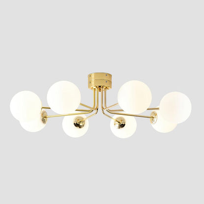 Mid-Century Opal Glass Ceiling Light, alternative view 8