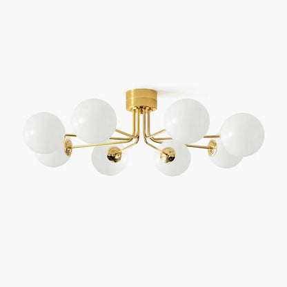 Mid-Century Opal Glass Ceiling Light by Everden Living