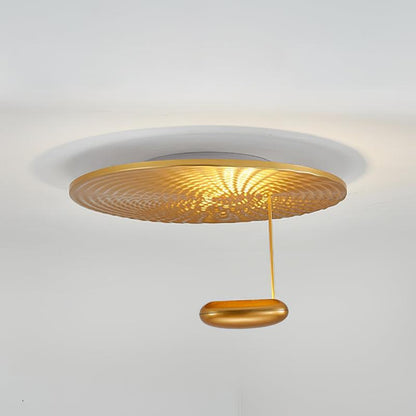 Mid-Century Gold Ceiling Light, alternative view 10