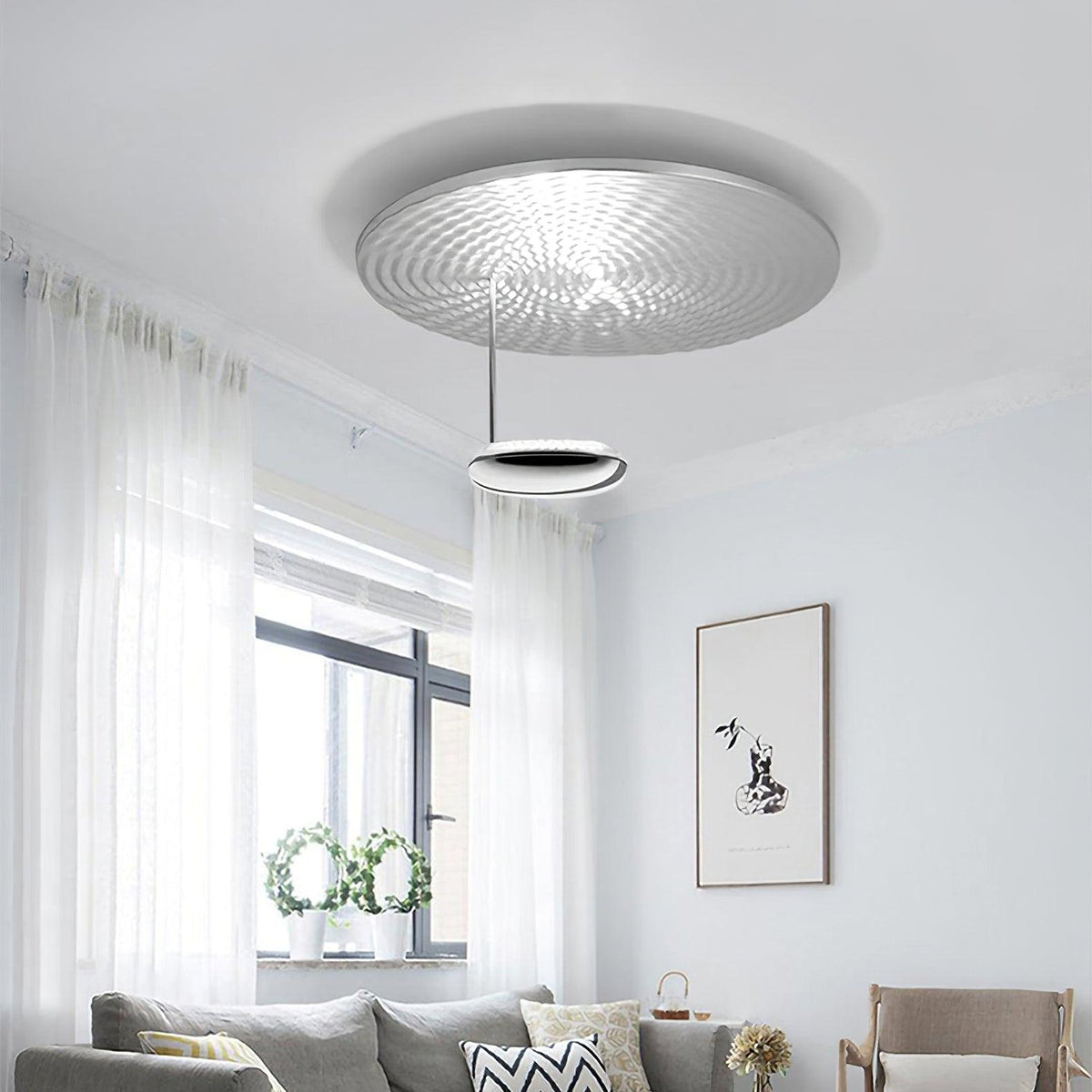 Mid-Century Gold Ceiling Light, alternative view 3