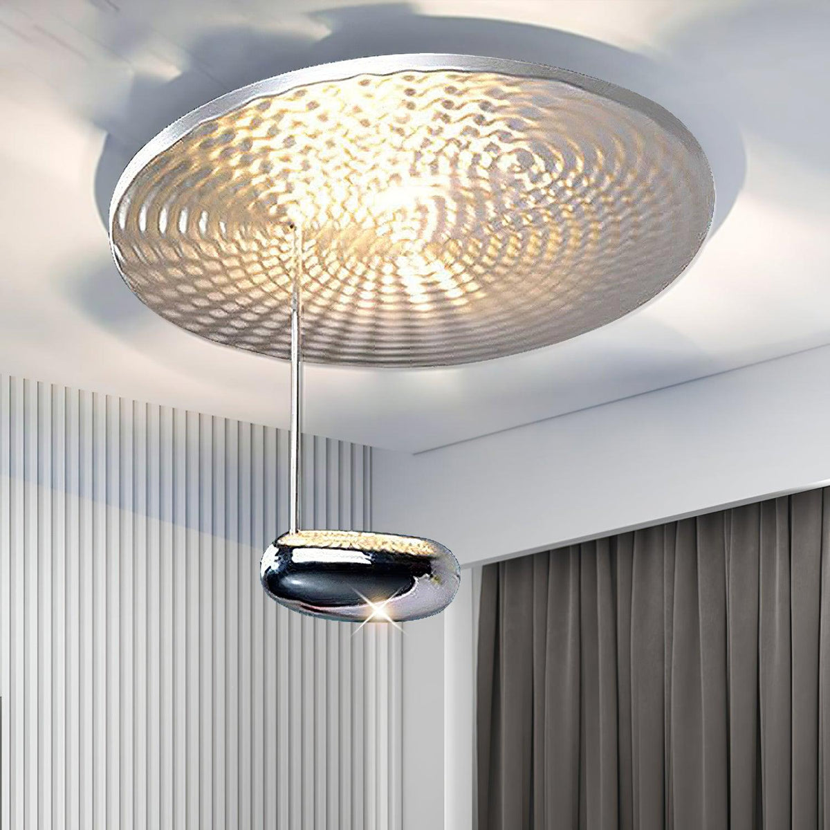 Mid-Century Gold Ceiling Light, alternative view 2