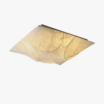 Mulberry Silk Flush Ceiling Light by Everden Living