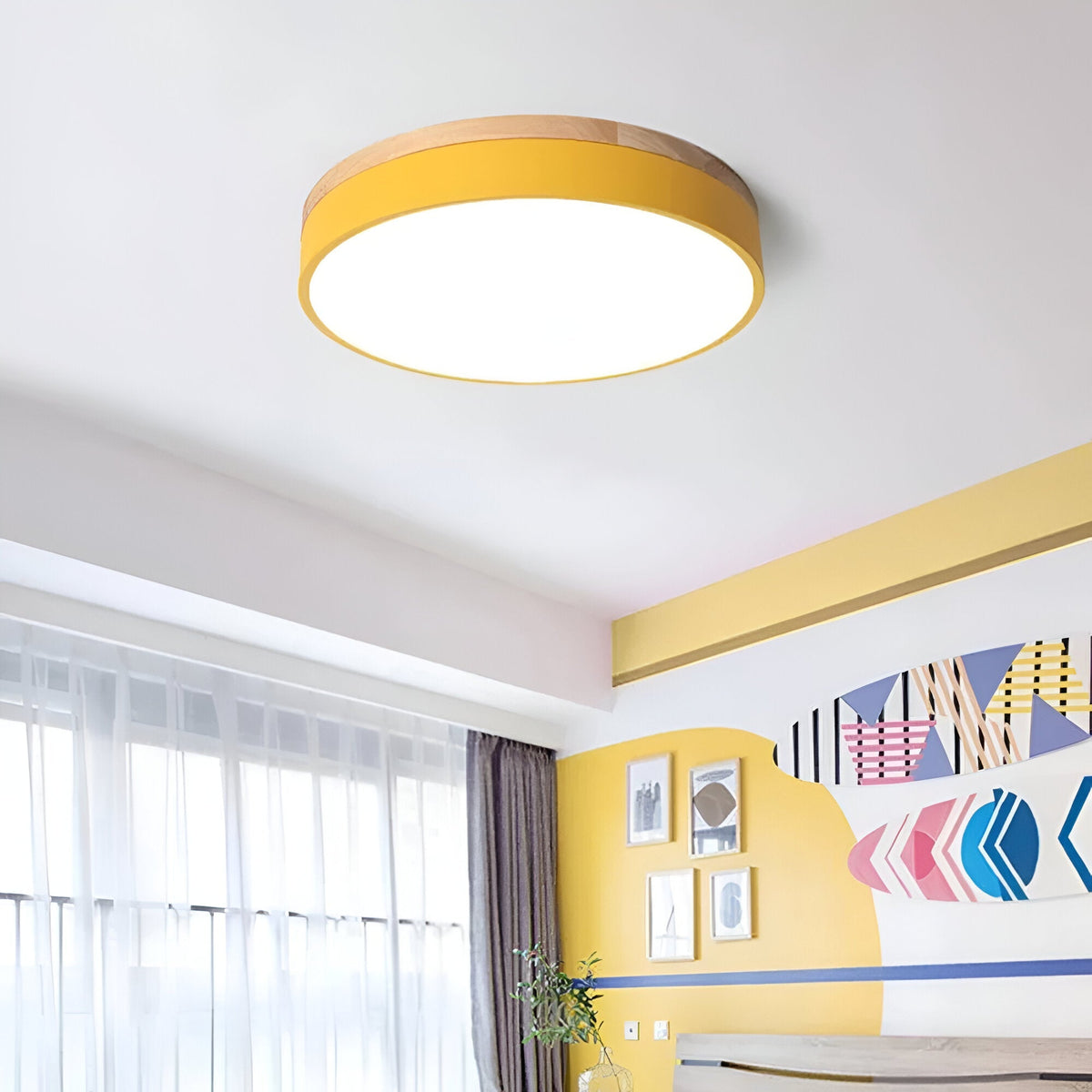 Nordic Round Flush Ceiling Light LED Light With Acrylic Diffuser – alternative view 5