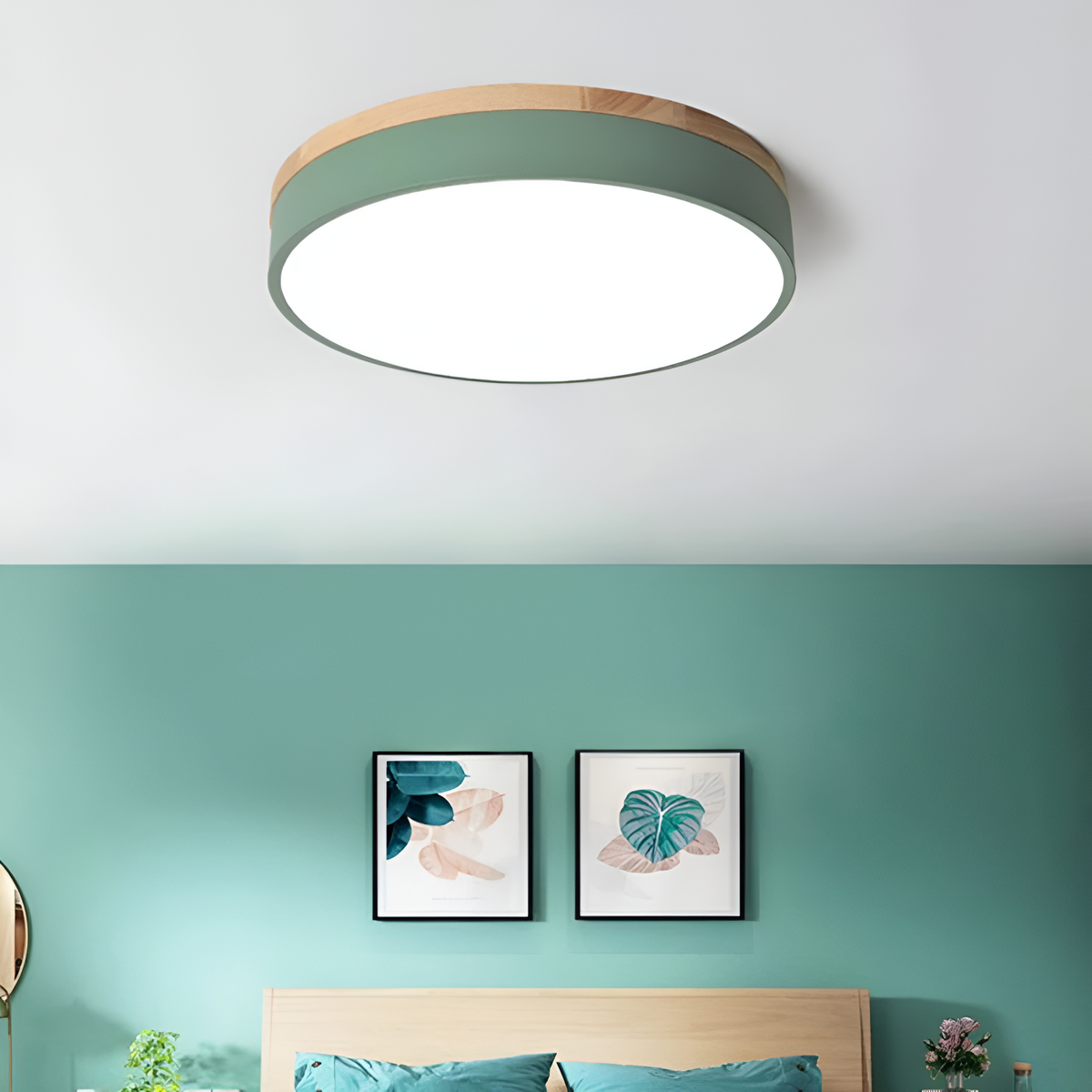Nordic Round Flush Ceiling Light LED Light With Acrylic Diffuser – alternative view 6