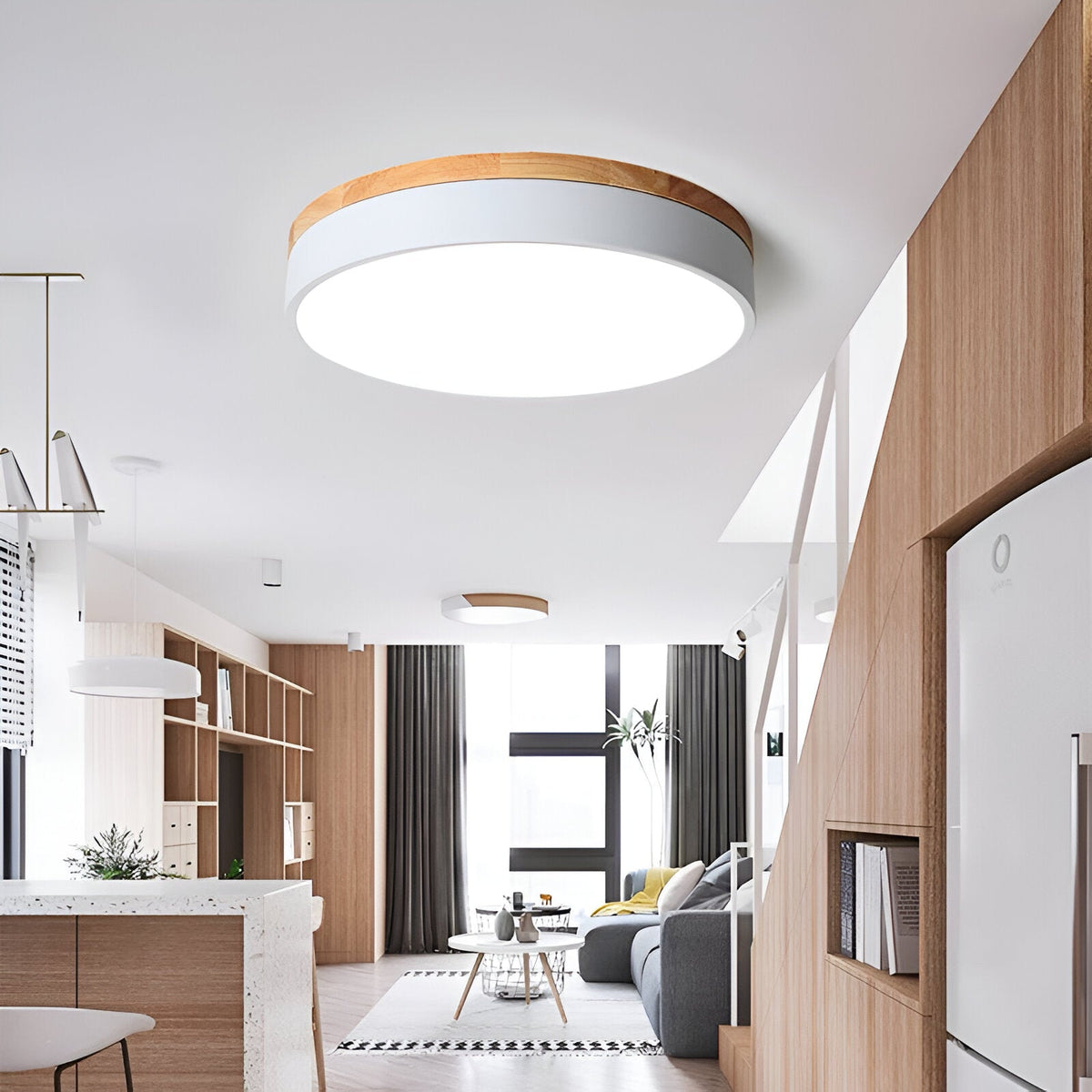 Nordic Round Flush Ceiling Light LED Light With Acrylic Diffuser – alternative view 4