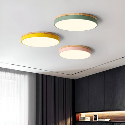 Nordic Round Flush Ceiling Light LED Light With Acrylic Diffuser – alternative view 2