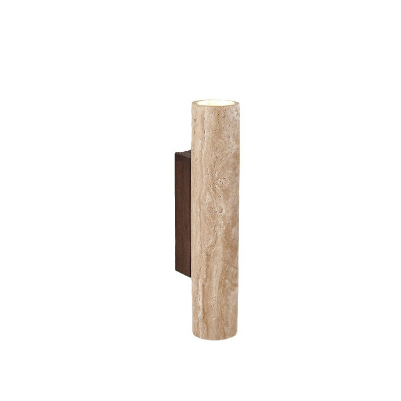 Japandi Travertine Wall Light LED Light With Up And Down Glow – alternative view 2