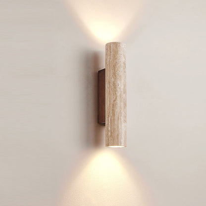 Japandi Travertine Wall Light LED Light With Up And Down Glow – alternative view 6