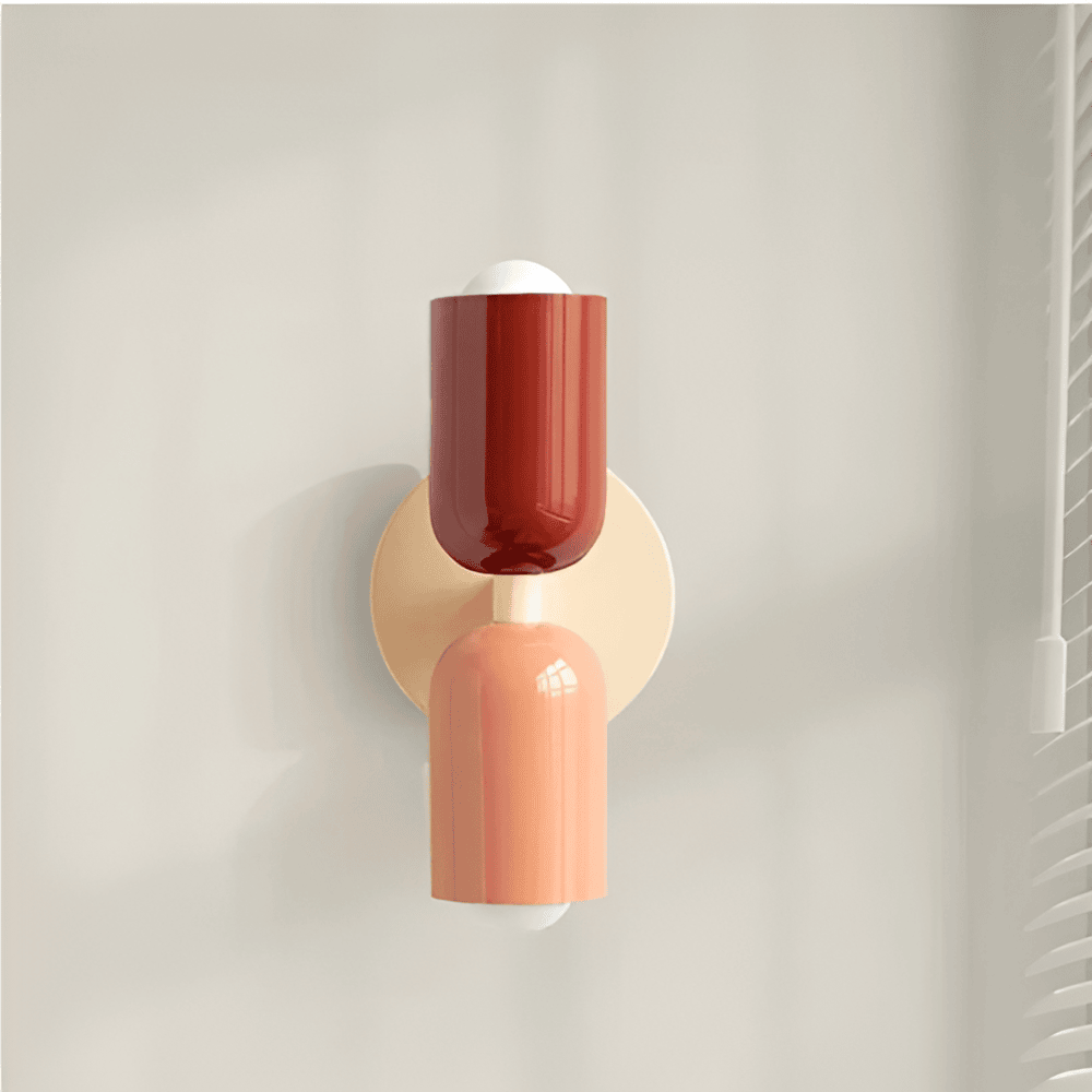 Double-Sided Capsule Wall Light With Round Backplate – Everden Living
