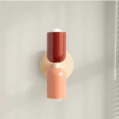 Double-Sided Capsule Wall Light With Round Backplate – Everden Living