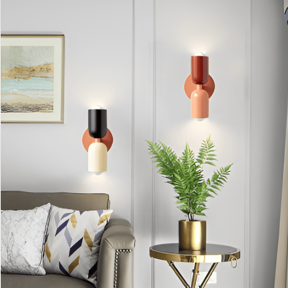 Double-Sided Capsule Wall Light With Round Backplate – alternative view 4
