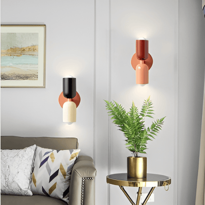Double-Sided Capsule Wall Light With Round Backplate – alternative view 4